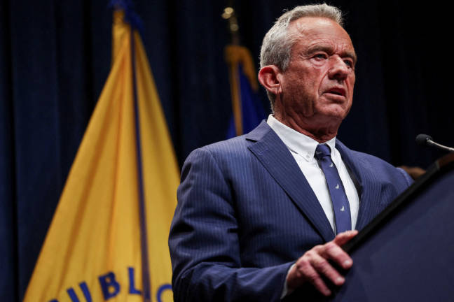 U.S. Health and Human Services (HHS) Secretary Robert F. Kennedy Jr. speaks as he attends a press conference with Centers for Medicare and Medicaid Services Administrator Mehmet Oz to discuss health insurance reform, at the Department of Health and Human Services in Washington, D.C., U.S., June 23, 2025. - REUTERS