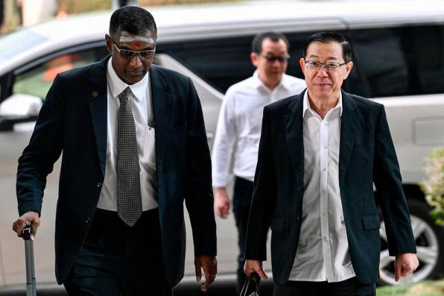 Bekas Ketua Menteri Pulau Pinang, Lim Guan Eng. - fotoBERNAMA