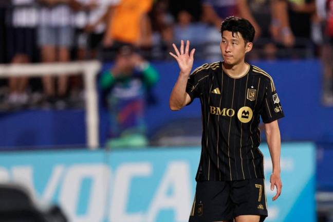 :Son Heung-Min of LAFC reacts after after a draw in the MLS soccer game between FC Dallas and Los Angeles Football Club at Toyota Stadium in Frisco, Texas. - Getty Images/AFP