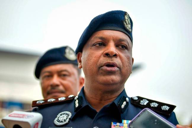 Serdang District Police Chief, ACP A. A Anbalagan. - BERNAMApix