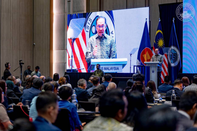 Prime Minister Datuk Seri Anwar Ibrahim at the 38th Asia-Pacific Roundtable (APR) in Kuala Lumpur today. 19 June 2025. (Credit - Anwar Ibrahim / Facebook)
