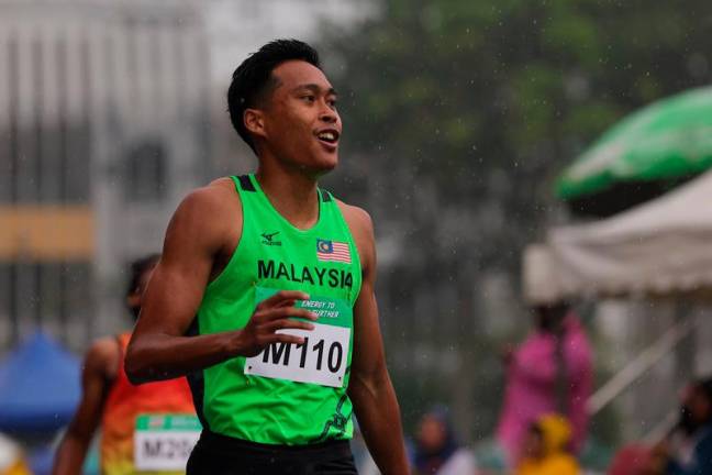 National men’s 400-metre (m) record holder, Umar Osman. - BERNAMApix
