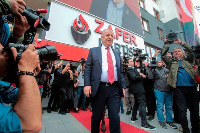 FILEpix: Umit Ozdag, leader of the nationalist Victory Party or Zafer Partisi, leaves his party headquarters in Ankara, Turkey, May 19, 2023. REUTERSpix