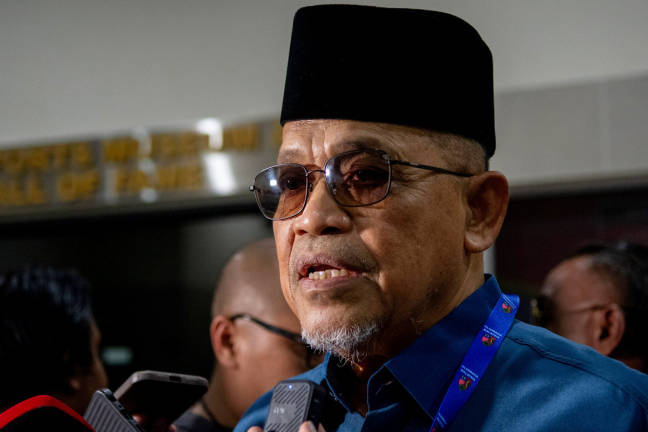 Datuk Seri Shahidan Kassim at the General Assembly of Malaysia Athletics here, today. - BERNAMApix