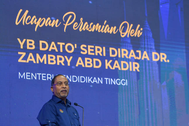 Higher Education Minister Datuk Seri Dr Zambry Abdul Kadir at the National Career Carnival in Malaysia International Trade &amp; Exhibition Centre (MITEC) here today.