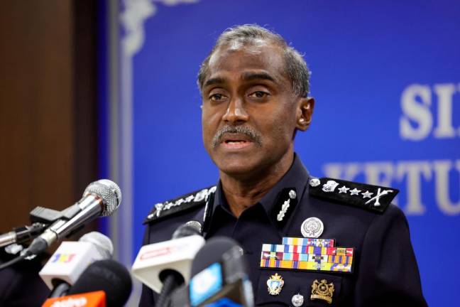 Johor Police Chief, CP M. Kumar. - BERNAMAPIX