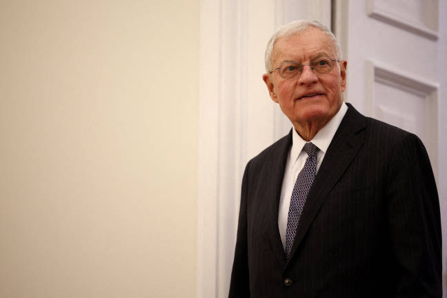 U.S. Special Envoy for Ukraine and Russia Keith Kellogg looks on as he meets with Polish President Andrzej Duda at the Presidential Palace in Warsaw, Poland, February 18, 2025. - REUTERSpix