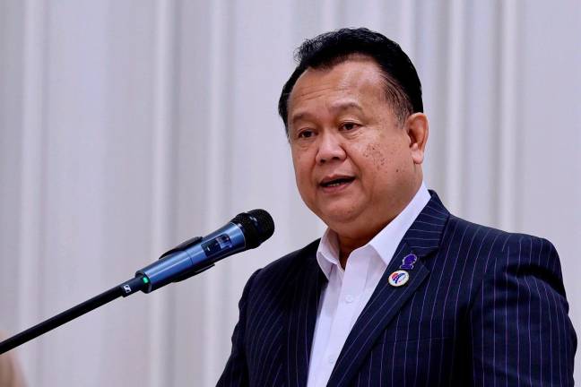 Works Minister Datuk Seri Alexander Nanta Linggi delivered the opening speech at the 2025 Budget Dialogue session with industry activists, government agencies, professional associations and other stakeholders at the Kompleks Kerja Raya. - Bernama pic