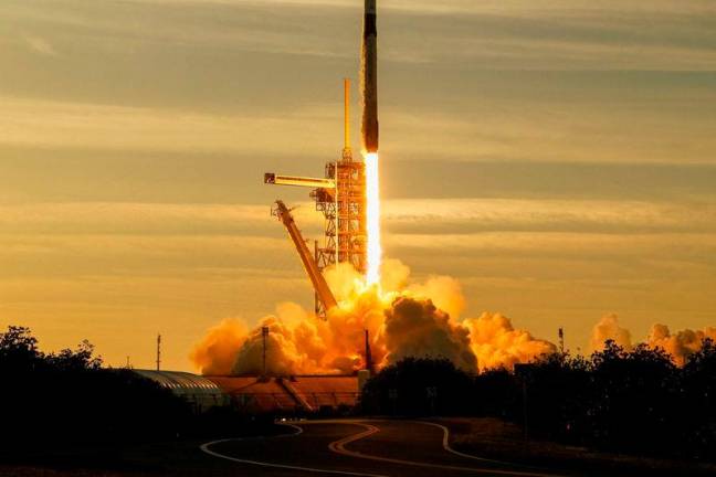 The SpaceX Falcon 9 rocket and Dragon spacecraft launches from the Launch Complex 39A at NASA’s Kennedy Space Center on March 14, 2025 in Cape Canaveral, Florida. AFPpix