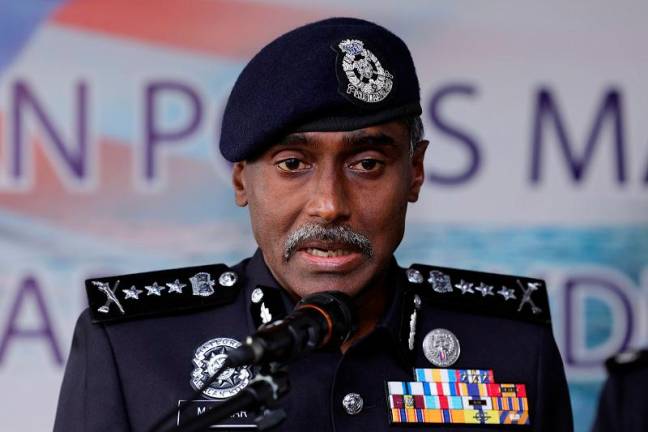 Ketua Polis Johor CP M Kumar. - fotoBERNAMA