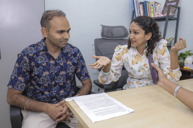 Founders of Spectrum Heroes Care Centre, Dr Navin Kanvinder (left) and Dr Malini Kerisnan (right). - theSunpix