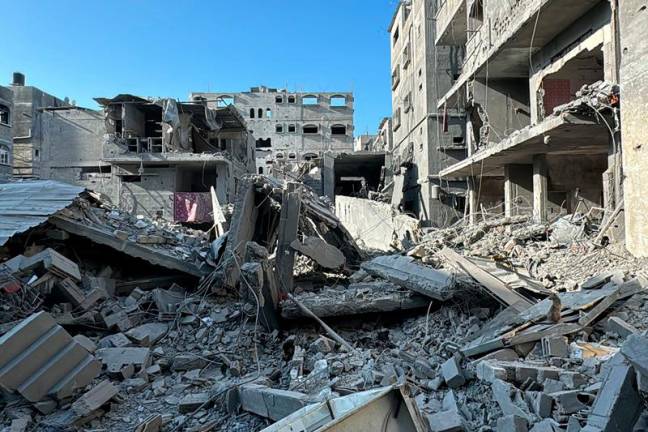 A picture shows the destruction in Beit Lahia, in the northern Gaza Strip, on November 21, 2024, as the war between Israel and Palestinian Hamas militants continues. - AFPpix