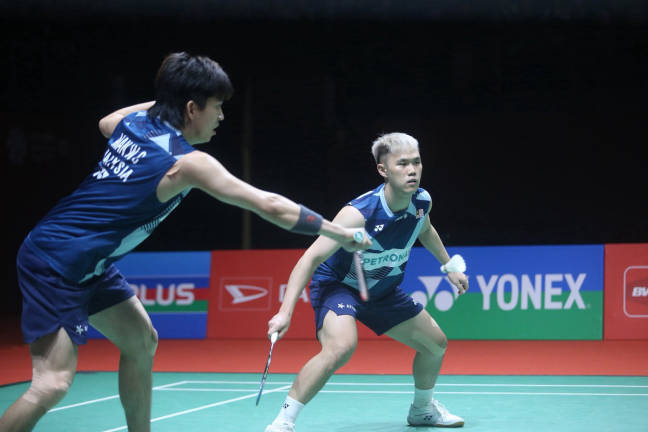 Man Wei Chong and Tee Kai Wun. (Credits - @BA_Malaysia / X)