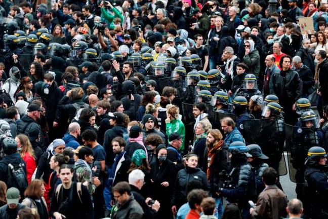 People take part in a demonstration against the far-right and racism to mark the International Day for the Elimination of Racial Discrimination at the Place de la Bastille square, in Paris, France, REUTERSpix