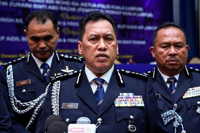 Ketua Polis Kuala Lumpur, Datuk Rusdi Mohd Isa. - fotoBERNAMA