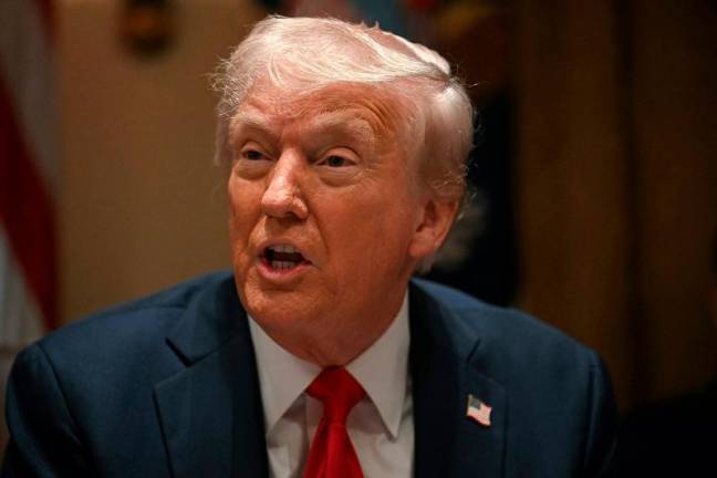 US President Donald Trump speaks during a cabinet meeting at the White House in Washington, DC, on February 26, 2025. - Jim WATSON / AFP