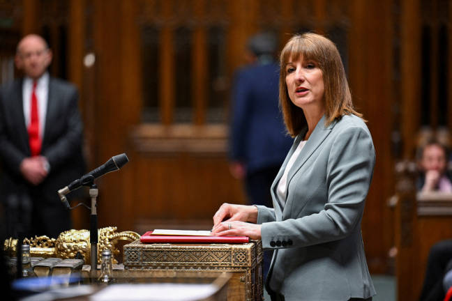 British Chancellor of the Exchequer Rachel Reeves presents the Spending Review 2025 at the House of Commons in London, Britain, June 11, 2025. - Handout via REUTERS