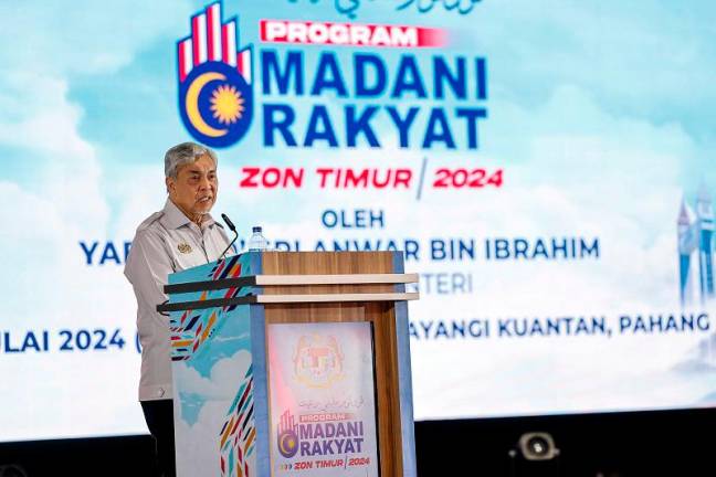 Timbalan Perdana Menteri, Datuk Seri Dr Ahmad Zahid Hamidi. - fotoBERNAMA