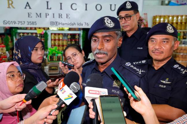 Johor police chief, CP M Kumar. - BERNAMAPIX