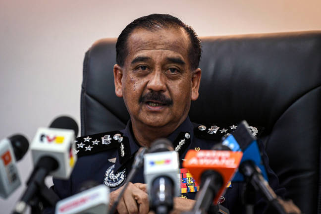 Ketua Polis Negara, Tan Sri Razarudin Husain. - BERNAMApix