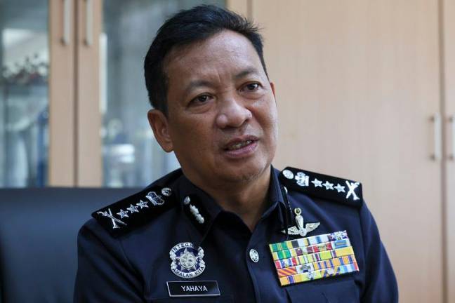 Pahang police chief, Datuk Seri Yahaya Othman. - BERNAMApix