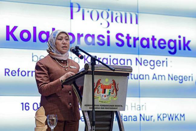 Women, Family and Community Development Minister Datuk Seri Nancy Shukri. - BERNAMApix