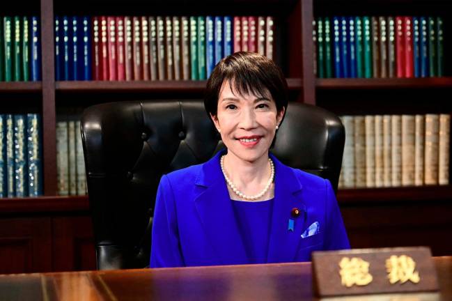 Japan’s lower house of parliament on October 21, 2025 appointed the conservative China critic Sanae Takaichi as the country’s first woman prime minister. - AFP