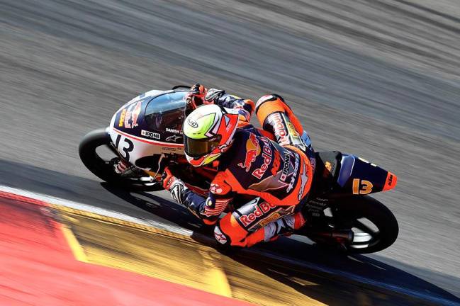 Hakim Danish aims for victory in round 2 of the RedBull Motogp Rookies Cup Le Mans