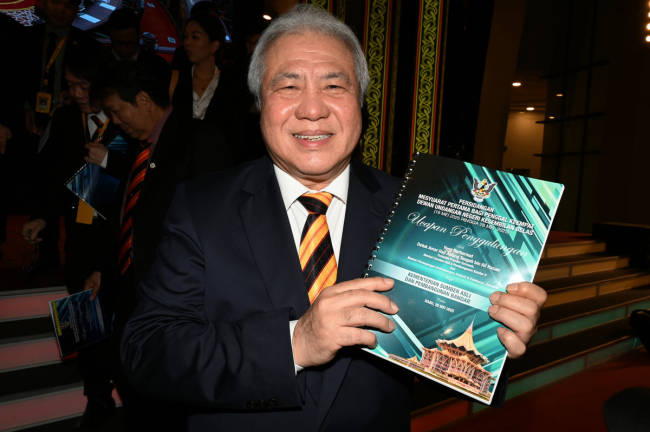Sarawak Deputy Premier Datuk Amar Awang Tengah Ali Hasan. - BERNAMApix