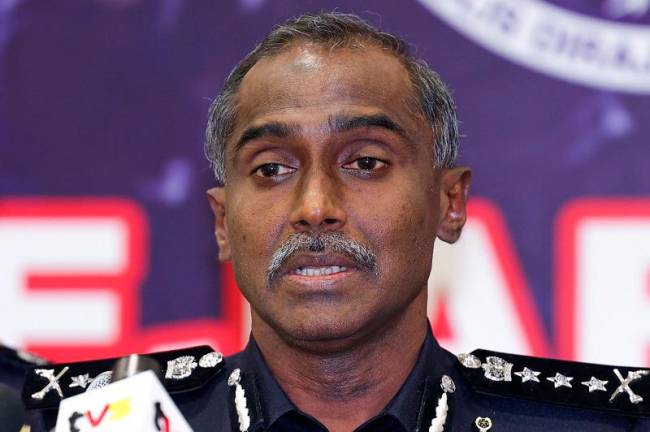 Ketua Polis Johor, Datuk M Kumar. - fotoBERNAMA