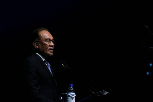 Perdana Menteri, Datuk Seri Anwar Ibrahim. - fotoBERNAMA