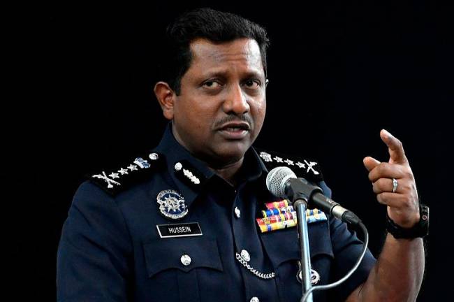 Selangor police chief, Datuk Hussein Omar Khan. - BERNAMApix