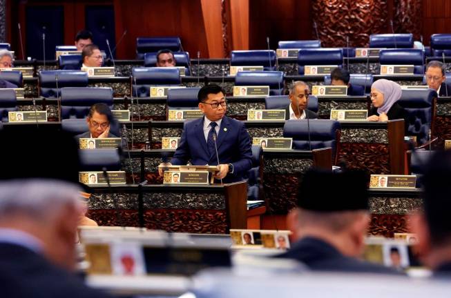 Deputy Foreign Minister Mohamad Alamin addressed concerns raised by Wan Ahmad Fayhsal Wan Ahmad Kamal, during the Dewan Rakyat sitting. - Bernama pic
