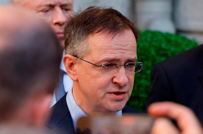 Vladimir Medinsky, head of the Russian delegation. - REUTERSpix