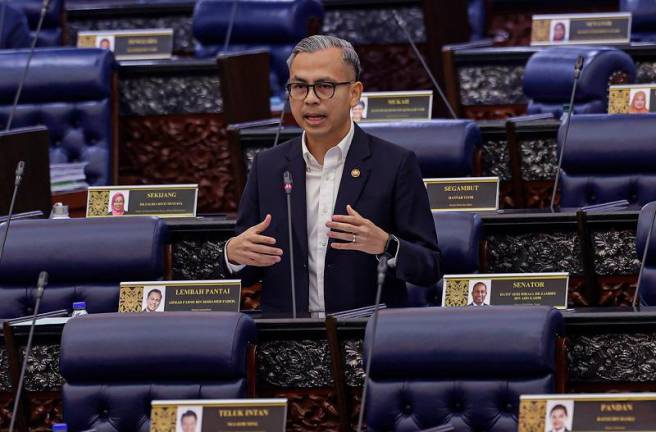 Communications Minister, Fahmi Fadzil. - BERNAMApix