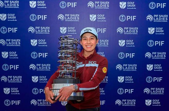 On her first start of the season, Atthaya ‘Jeeno’ Thitikul triumphed in the PIF Saudi Ladies International. – LET PIC