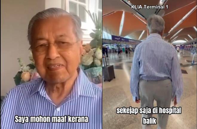 Screenshot Dr Mahathir Mohamad Facebook account