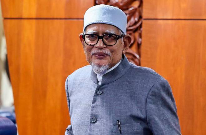 Presiden PAS, Tan Sri Abdul Hadi Awang. - fotoBERNAMA