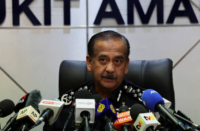 Inspector-General of Police Tan Sri Razarudin Husain. - theSunpix