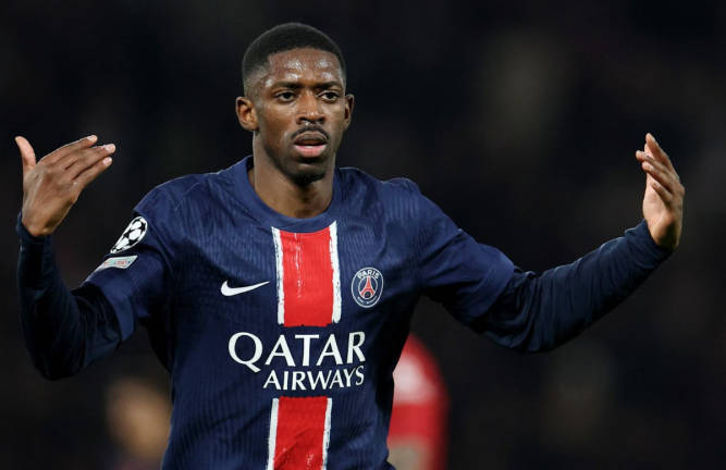 Paris St Germain (PSG) striker, Ousmane Dembele. - REUTERSpix
