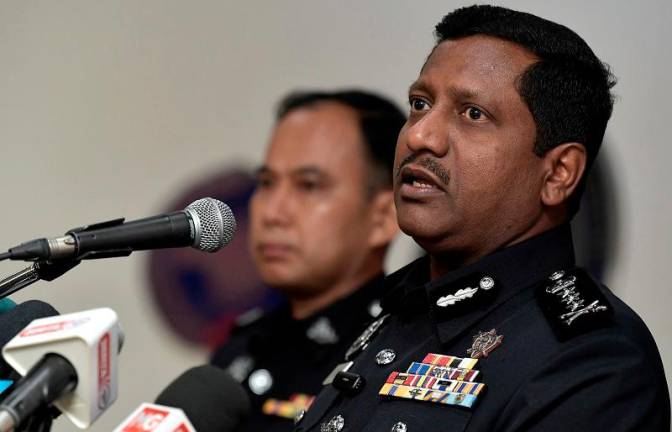 Selangor Police Chief, Datuk Hussein Omar Khan. - BERNAMApix