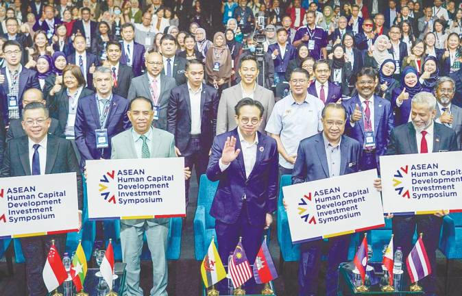 Participants at the Asean Human Capital Development Investment Symposium held at the Malaysia International Trade and Exhibition Centre yesterday. – theSunpix