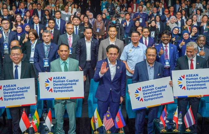 Participants at the Asean Human Capital Development Investment Symposium held at the Malaysia International Trade and Exhibition Centre yesterday. – theSunpix