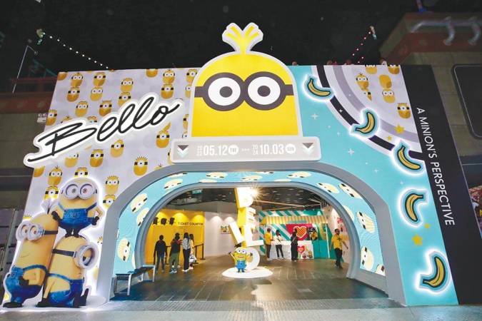 The attractive entrance to the minion exhibition - BY RESORTS WORLD GENTING