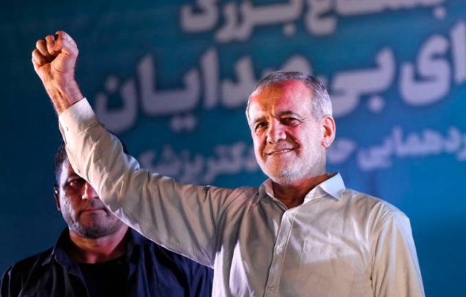 Iran’s newly elected President, Masoud Pezeshkian. - AFPPIX