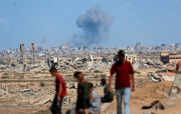For representational purposes only: Smoke rises following explosions amid the Israeli military offensive in Gaza City, as seen from the central Gaza Strip, October 6, 2025. REUTERS/Dawoud Abu Alkas