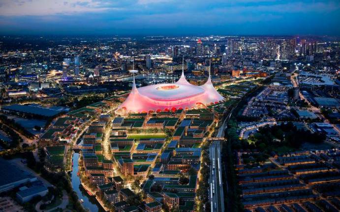 Manchester United New Stadium Renders - Manchester, Britain. REUTERSpix