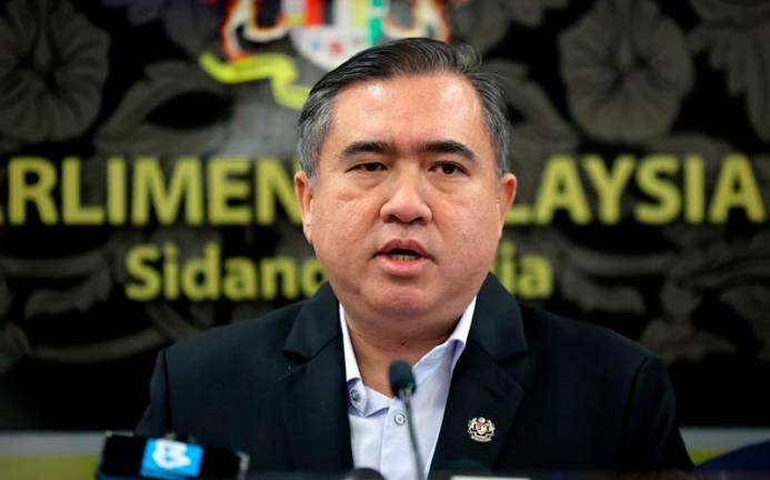 Transport Minister, Anthony Loke. - BERNAMApix