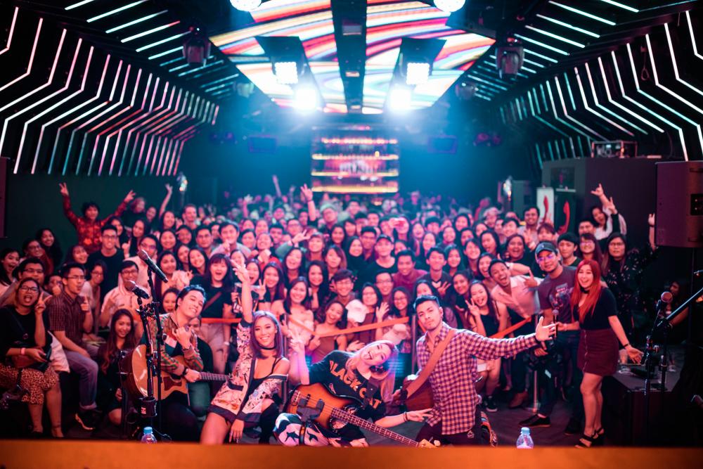 The Sam Willows with its fans at the one-night-only special showcase at Wicked Club.