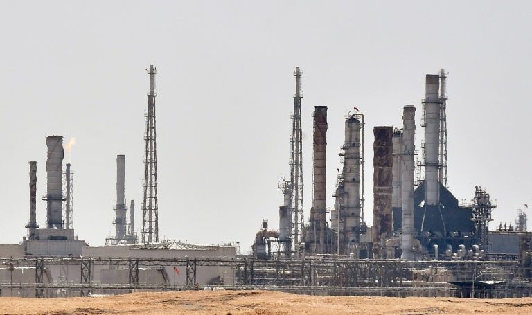 The Saudi Aramco oil facility near al-Khurj area, just south of the capital Riyadh. — AFP